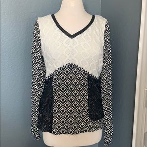 Mixed media sweater